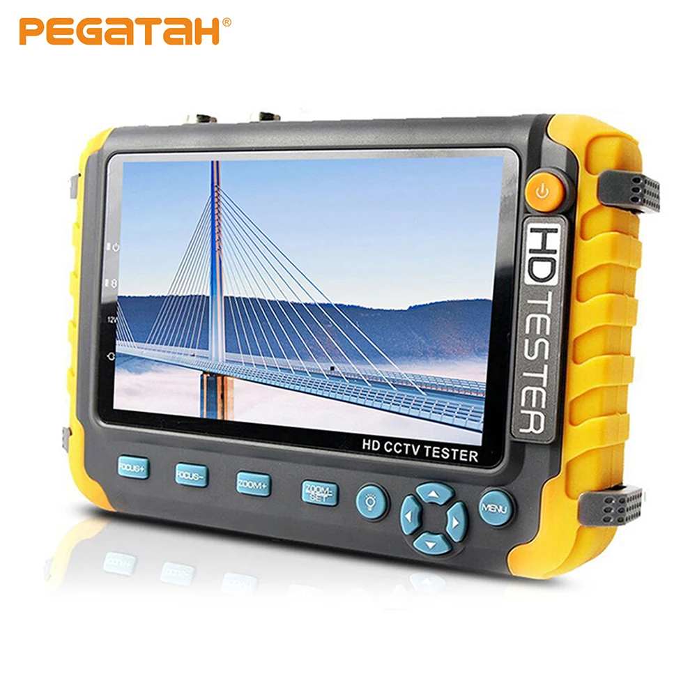 CCTV Camera Tester IV8W 8MP CCTV Tester 5 inch Camera Monitor 4K AHD/CVI/TVI CVBS CCTV Analog Cameras Tester with HDMI VGA Input CFTV Mini Monitor