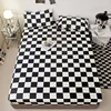 High Quality White Bed Sheet with Elastic Band Single/Queen/King Size Fitted Bed Sheets for Double Beds All-around Bed Cover 3
