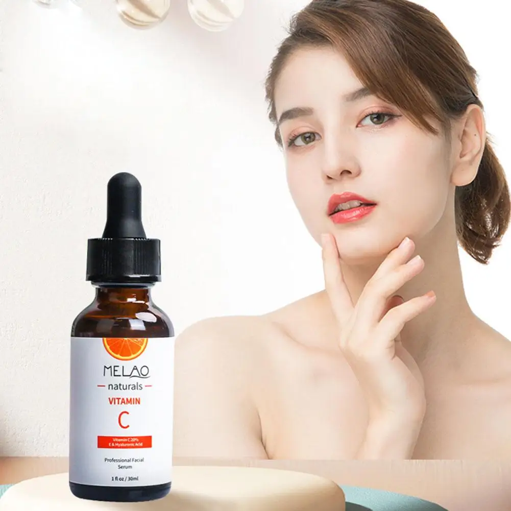 

30ml VC Serum Women Face Moisturizing Whitening For Face Fade Dark Spot Hyaluronic Acid Anti Wrinkle Firming Essence For Fe M1Y2