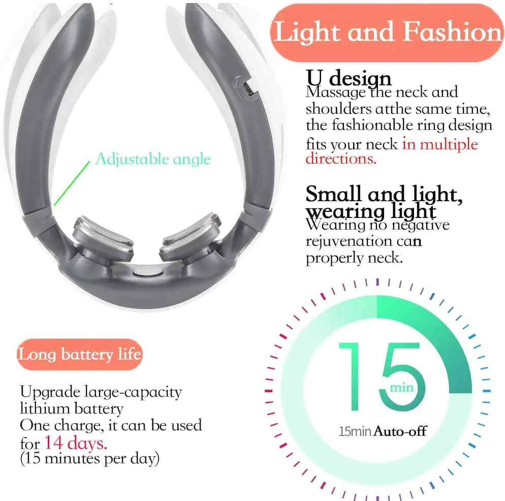 Automatic 4-Head Heating Neck Massager for Pain Relief - Image 3