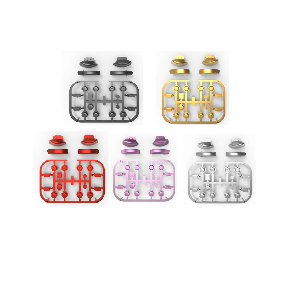 

10PCS Plated for Nintend Switch NS /OLED JoyCon ABXY Direction Keys SR SL L R ZR ZL Trigger Full Set Buttons repair Kits