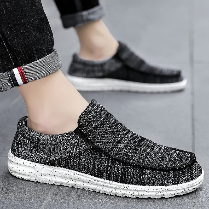 Shoes for Men 2023 High Quality Slip on Casual Sneakers Spring and Autumn Round Toe Mixed Colors Low-heeled Daily Men's Shoes
