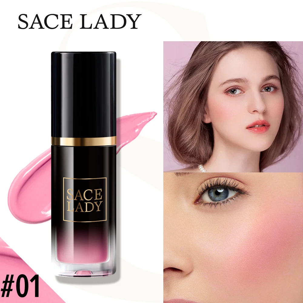 Жидкие румяна для лица макияж натуральные щек крем макияжа - Цена: 400,11 руб.