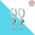 925 Silver Charm Double Hoop Earrings Fit Original Brand Charms Diy Fine Jewelry Women Gift For Fine Earring Making 36