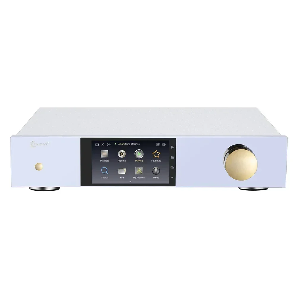 

2024 Новый DMP60 HIFI Сетевой музыкальный плеер для AV усилитель DSD512 PCM768 ESS9038PRO DAC аудио с MQA Dual HDD музыкальный стример