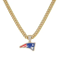 Cross-Border Full Diamond Men's Hip Hop Style National Flag Eagle Beak Pendant Necklace Jewelry Accessories from Mainland China