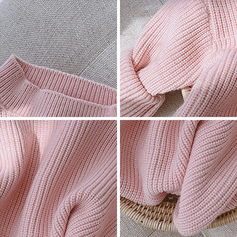 Cashmere Sweater Baby Girls Sweater Melario Solid Color Baby Girls Soft Wool Knitted Sweater for Children's Tops Clothes Kids Pullover Sweaters