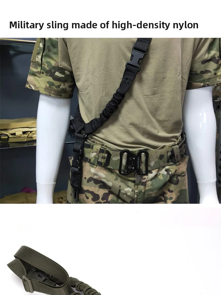 Taktische Waffen schlinge Militärs chießen verstellbar 3 Punkt Bungee Airsoft Gewehr Umreifung gürtel Jagd Wander zubehör – Detail 7