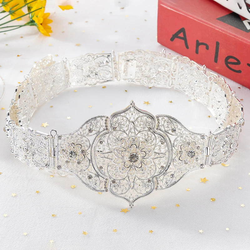 Arabian Luxury Bride Belt Women Caucasus Traditional Wedding Waist Chain Shipping Jewelry 3466250 bridal waistband