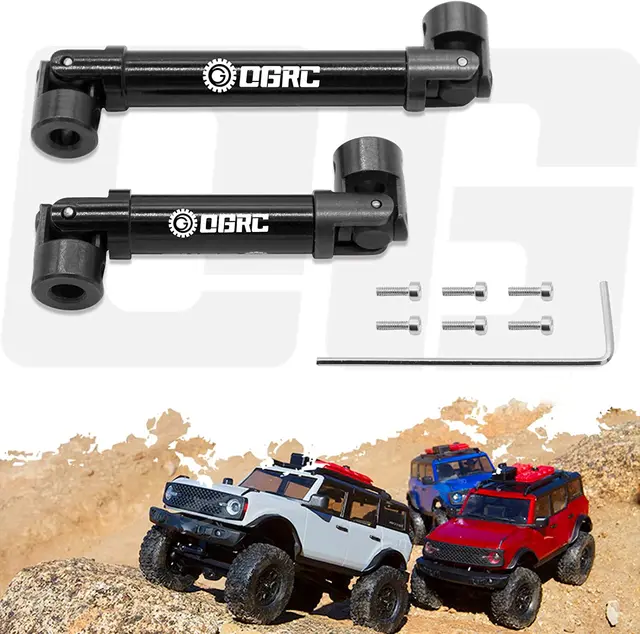 Brass Black Coated Drive Shafts For Axial AX24 1/24 RC Crawler - Metal Upgrade Parts