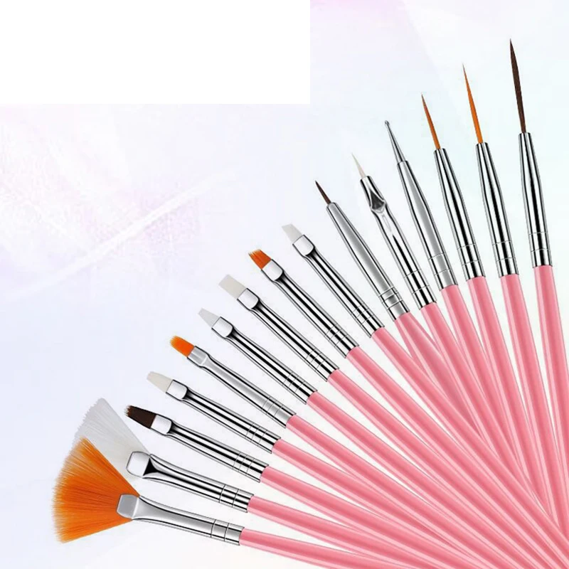 Fondant Cake Brush DIY Sugar Craft Baking Decorating Tools Cake Pen Brush for Fondant Painting Cookie Decoration 15Pcs/set cake brush set