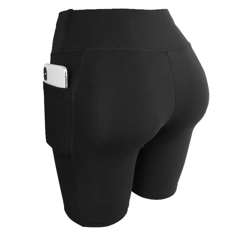Womens Yoga Shorts - Quick Dry Fitness Biker Running Shorts with Pocket