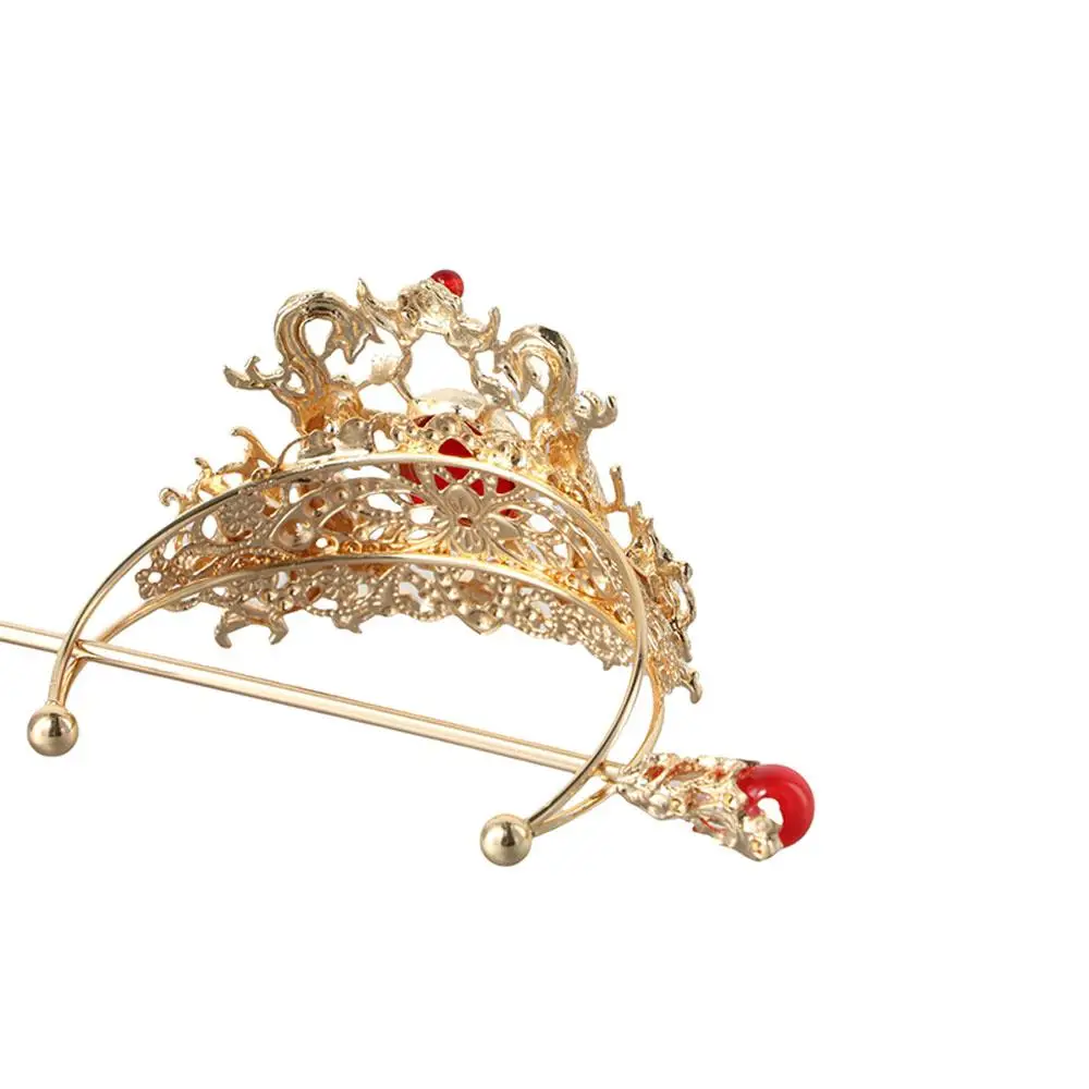 Delicate Crystal Alloy Girls Jewelry Headwear Dragon Women Tiara Chinese Style Hair Crown Hair Accessories Hanfu Ornament