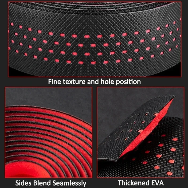 Bike Handlebar Tape BUCKLOS Anti-Vibration Road Bike Handlebar Tape PU EVA Bicycle Bar Strap Professional Racing Handle Wrap Belt Gravel Accessories