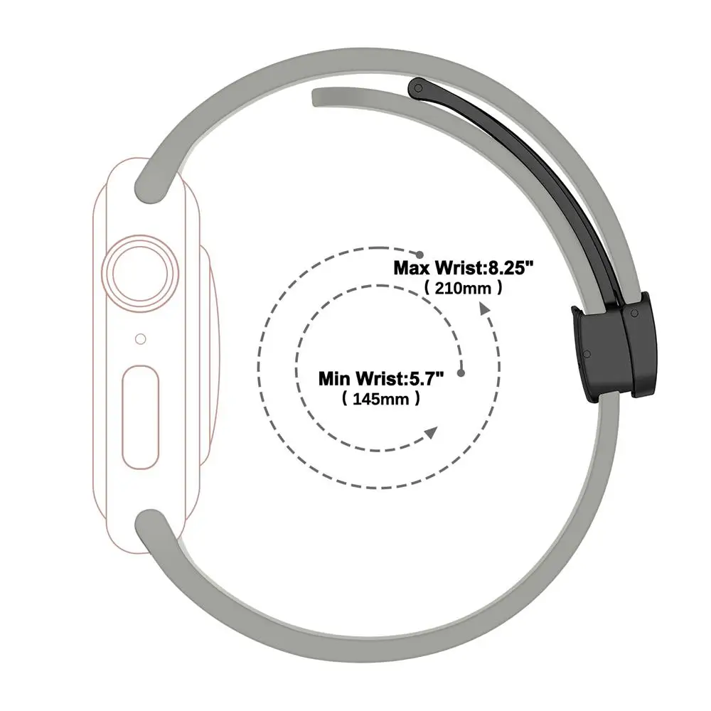 애플 워치 밴드용 마그네틱 스트랩, 44mm, 45mm, 40mm, 49mm, 41mm, 42mm, 38 실리콘 팔찌, iWatch 시리즈 울트라 2, 6, 5, 3, 7, 8, 9, se, 40mm