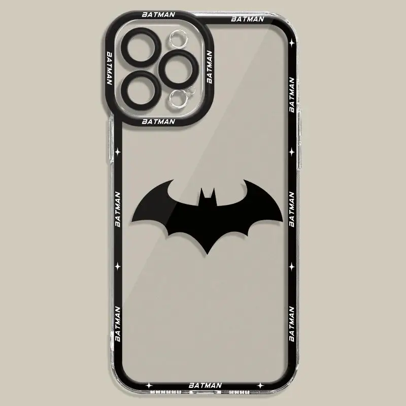 Matte Shockproof Armor Phone Case with Batman Logo Design