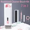 7 in 1 Computer Keyboard Cleaner Brush Kit Screen Cleaning Multifunctional Headset Case Cleaning Tools Spray Bottle Clearing Ash 1
