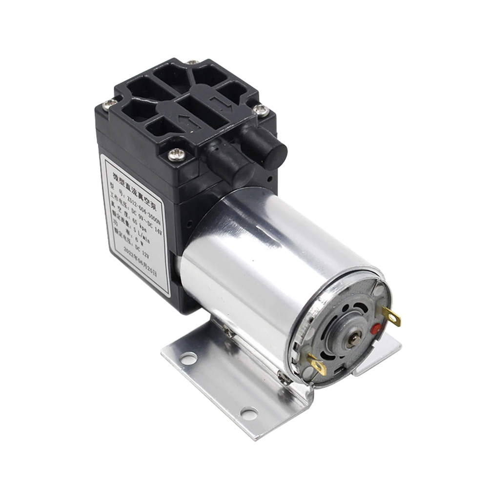 

Z512-604-3000N DC12V мини-вакуумный насос с отрицательным давлением 5 л/мин 65-120 кПа воздушный насос с кронштейном