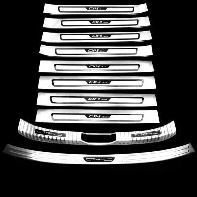 

For Mazda cx-8 2019 stainless steel Threshold bar Trunk threshold guard plate anti-scratch protection car accessories