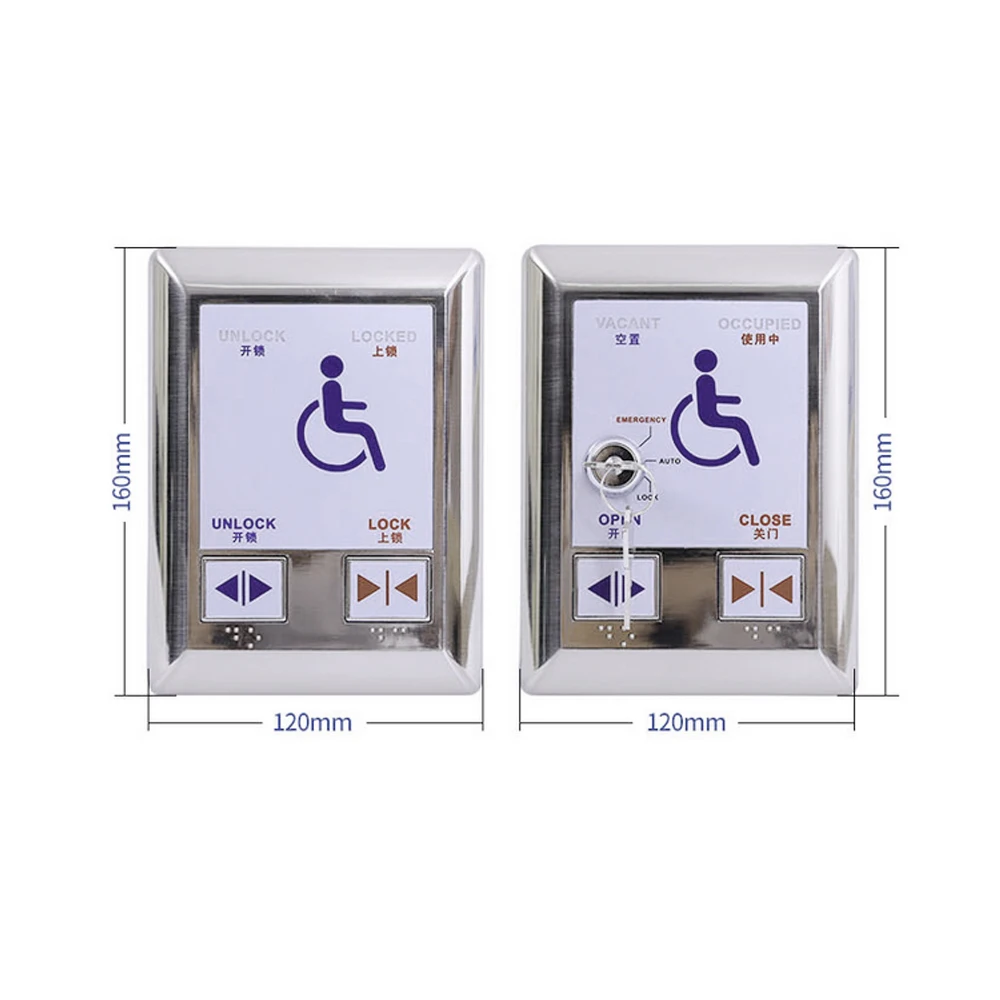 Auto-door Switch Sensor For Washroom Restroom Disabled Handicapped Person