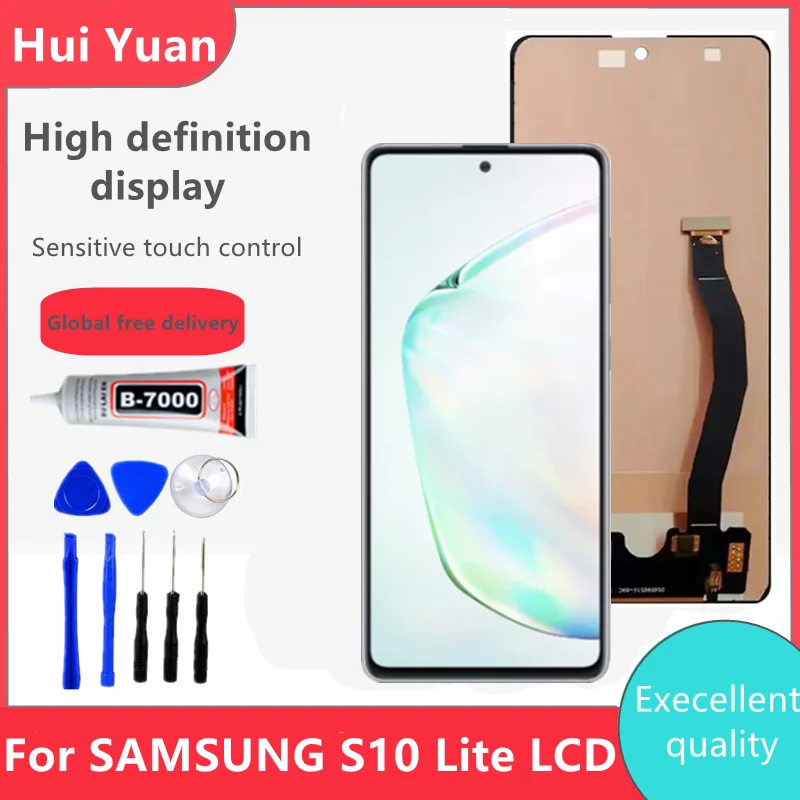 

100% Test OriginL for Samsung S10 lite LCD Touch Screen Digitizer Assembly SM-G770F/DS SM-G770F Replacment Repair parts