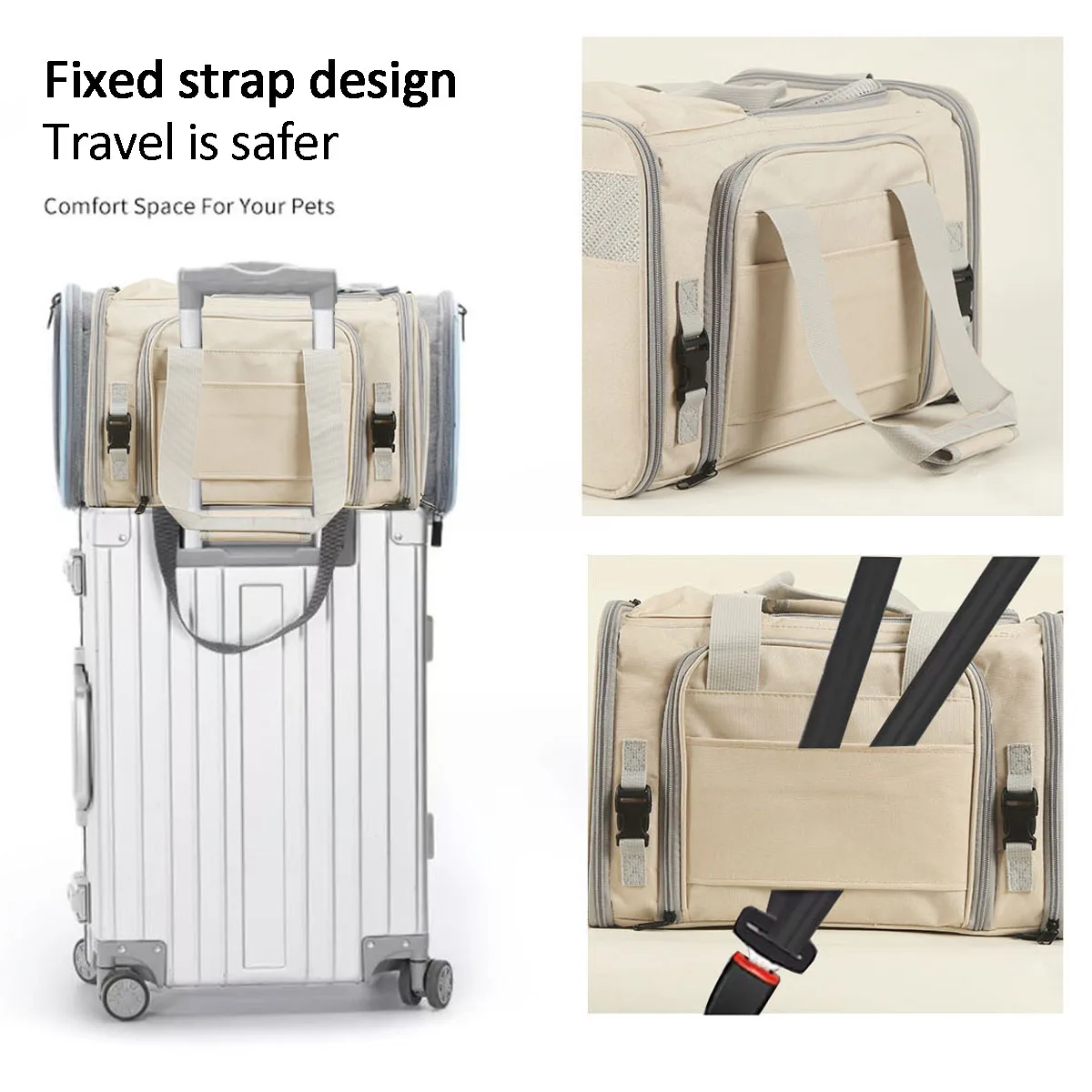 Pet Bag Portable Outdoor Cat Bag Breathable Expansion Space Aviation Cat Carrying Small Dogs Can Use Large Capacity Travel