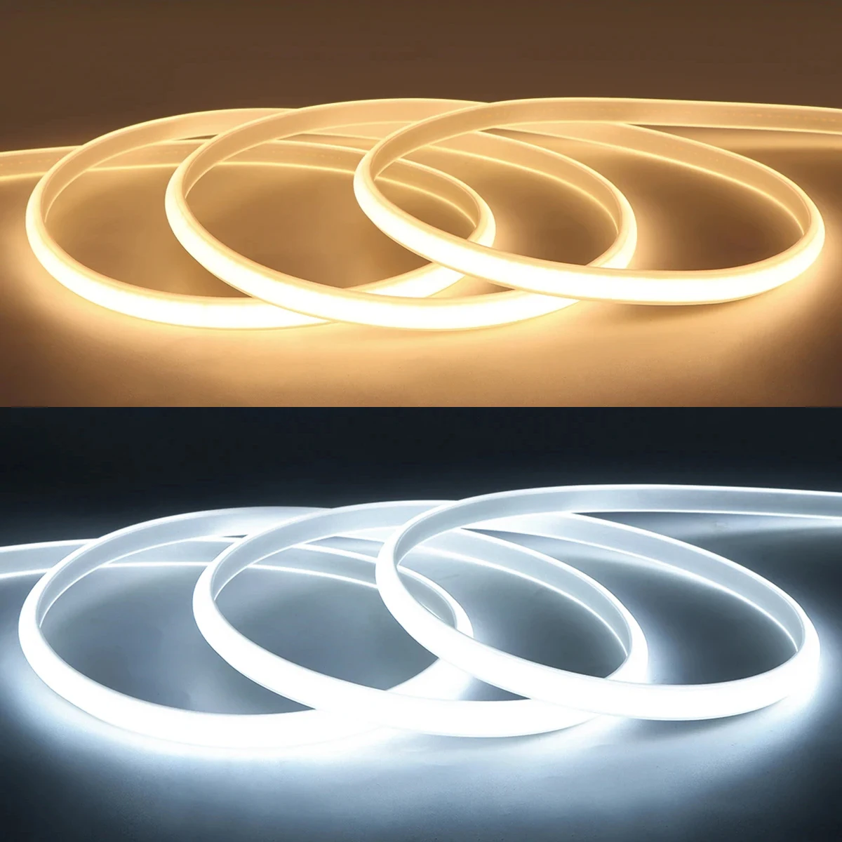 Description Picture 5 of item1M-30M 220V COB LED Strip Light Waterproof COB LED Tape EU Power Plug Flexible Ribbon Lamp For Bedroom Kitchen Outdoor Decor