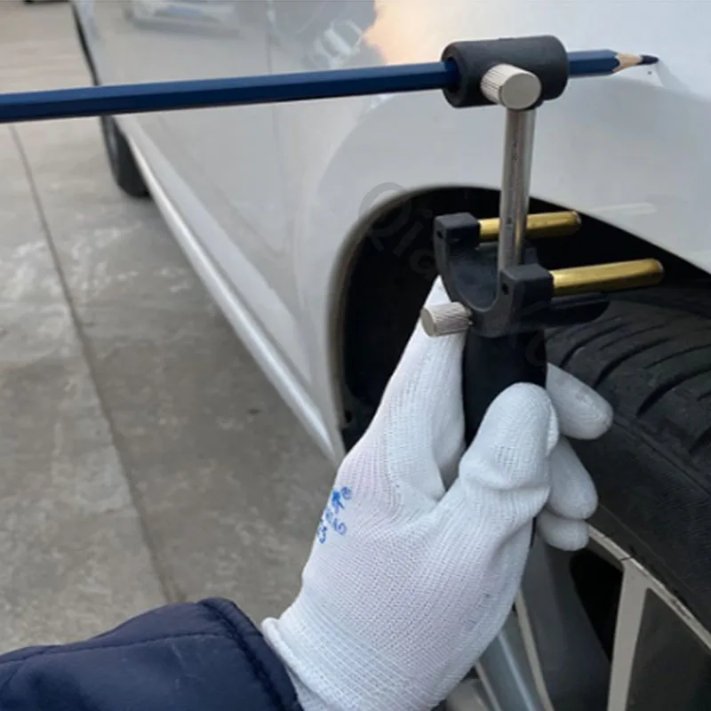 Black Car Wheel Sopracciglio Scriber Auto Sheet Metal Sag Repair Tool Ruota Di Recupero Dati Sopracciglio Rib Line Strumento Di Disegno Parallelo