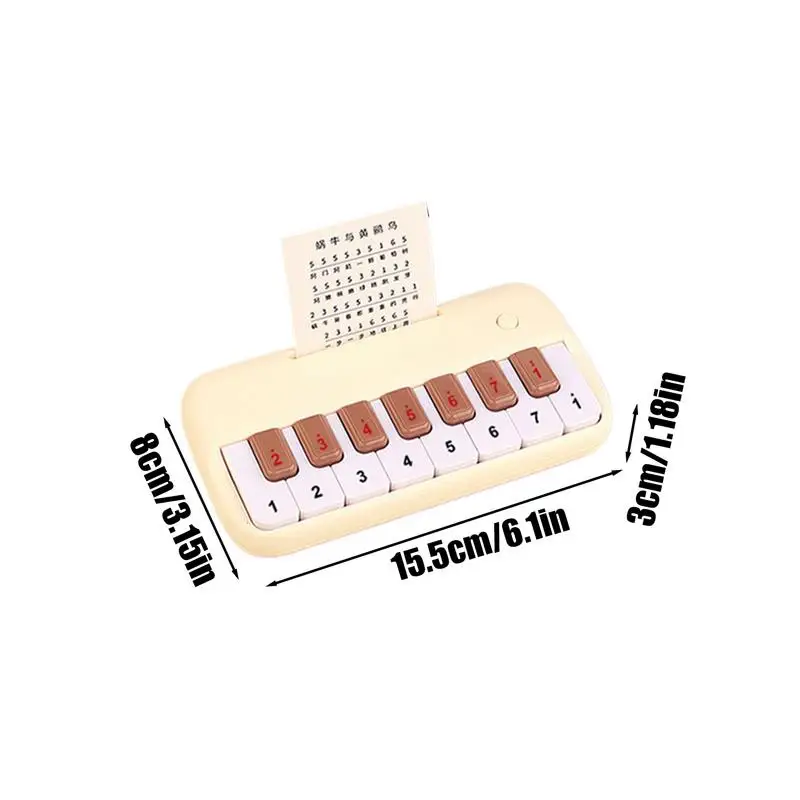 Portable Kid Pocket Piano Music Instrument For Trip 15 Keys Educational Musical Instrument Music Play For Beginner birthday gift