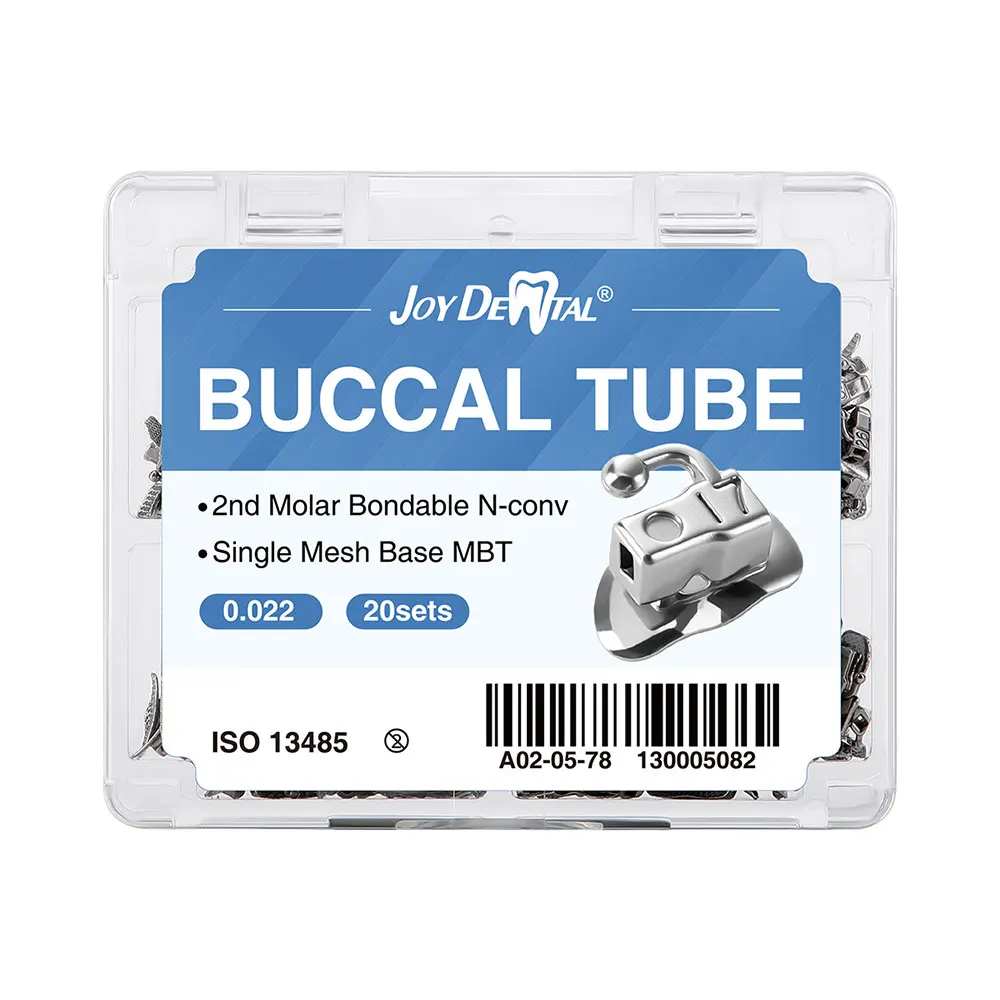 10 Packungen 200 Stück Zahnärztliche Kieferorthopädische Bukkalröhrchen für 1./2. Molaren, Bondierbar, Monoblock, Nicht-Konvertierbar, Single Roth MBT 0.022/0.018 Metall – Detail 21