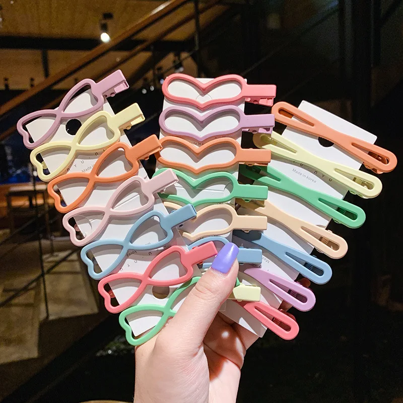 10Pcs/Set Girl Hair Clips Kid Cute Colorful Hairpins Water Droplets Bangs Barrette Headdress Hairs BB Clip Hairpin hair accessories