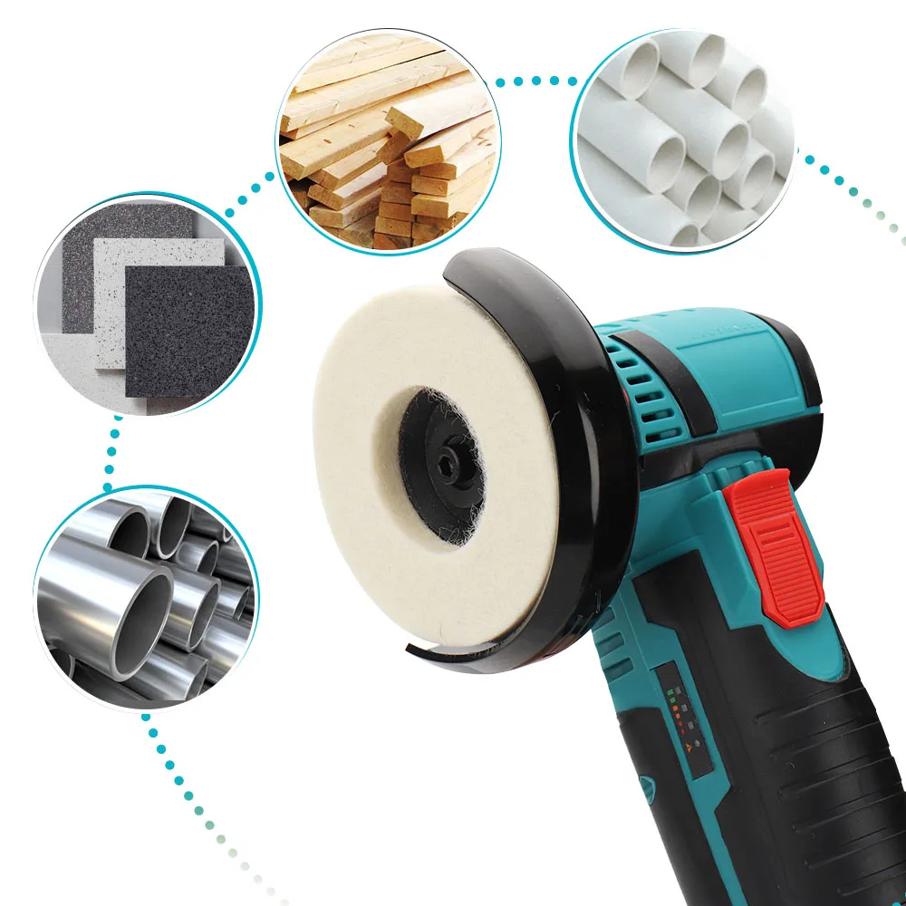 75mm Wool Polishing Wheel Polishing Pads Angle Grinder Wheel Felt Disc for Metal Marble Glass Ceramic
