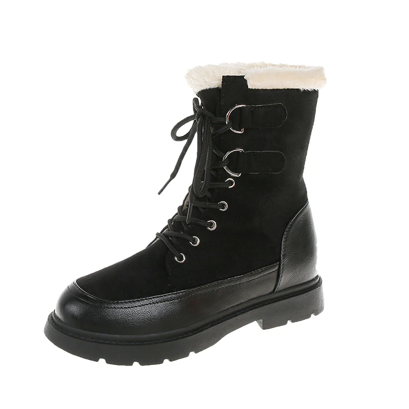 Suede Women's Boots 2023 New Winter Cold-proof and Warm Modern Boots Outdoor Casual Sports Plush Short Boots Zapatos De Mujer