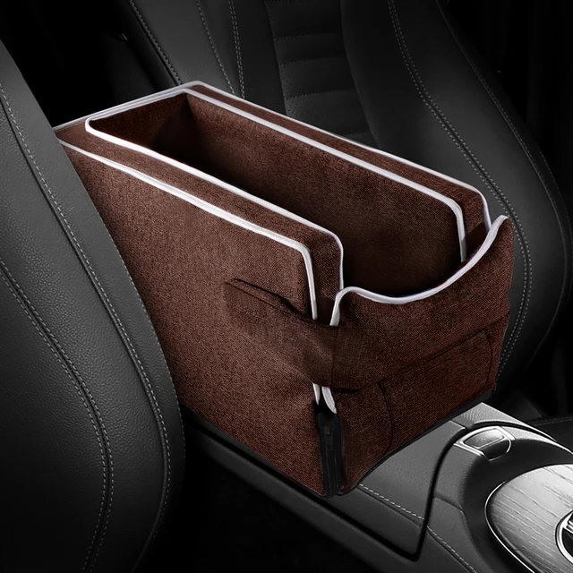 Car Center Console Pet Bed Mat   Fiber Pet Safety Seat  Essential for Cat & Do Travel  Small pet car carrierNon-slip pet car s 4