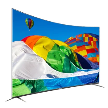 Wholesale Metal Frame 4K UHD LED TV Curve 55 Inch Smart Television TV