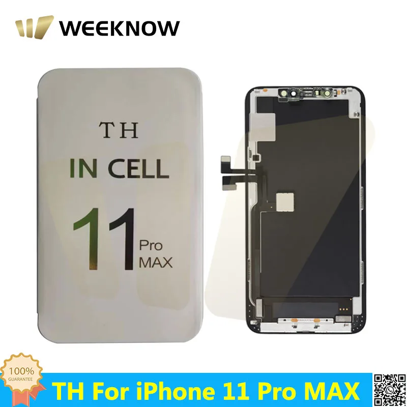 

Система дисплея TH Incell для iPhone 11 Pro Max, ЖК-экран + сенсорный датчик, дигитайзер, ремонт, замена + бесплатный инструмент