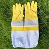Beekeeping Tools Protective Gloves Sheepskin Gloves Yellow Canvas Medium Yellow Mesh Gloves 1