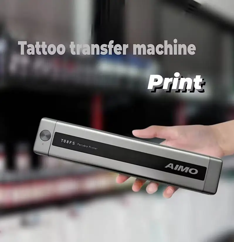 Phomemo T08FS Wireless Tattoo Transfer Stencil Transfer Tattoo Thermal Copier Machine Compatible with Smartphone & PC tattoo supplies