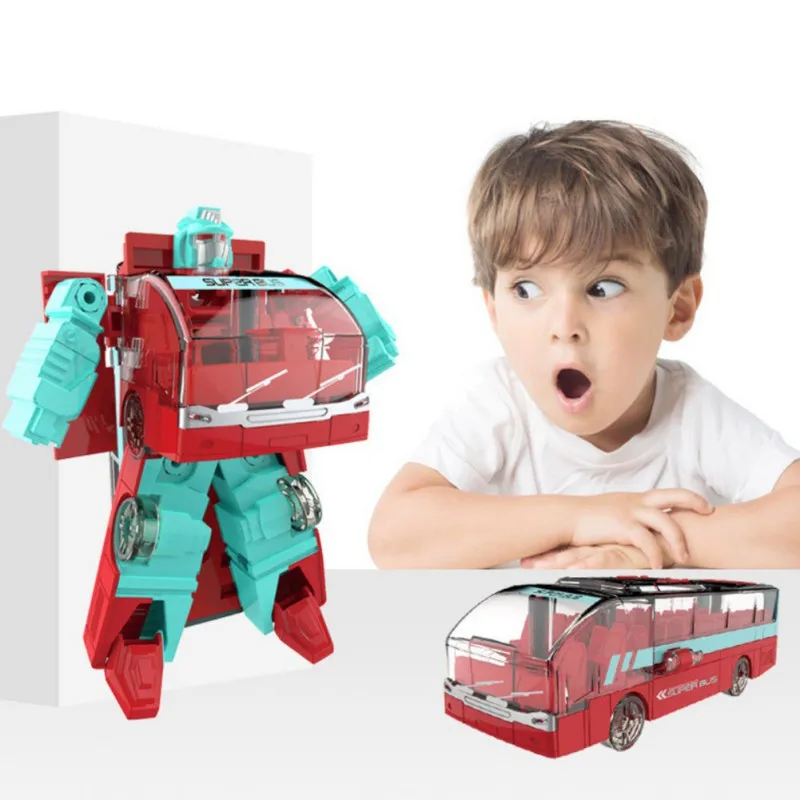 

Deformation Robot Kids Toys Cool Transformation Car Inertial Vehicle Action Figure Bus Toys For Boy Children Gifts
