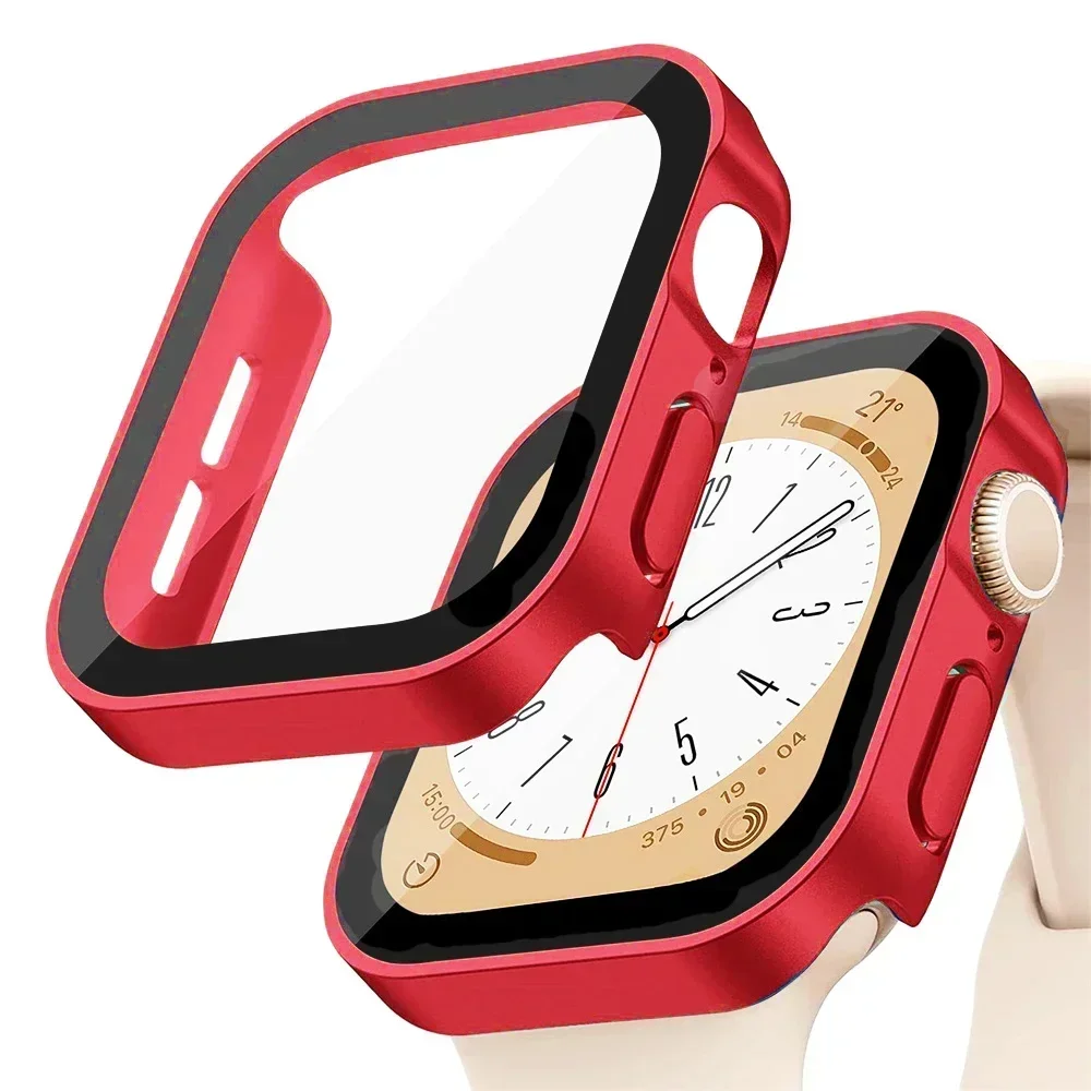Premium Tempered Glass Protective Cover for Apple Watch - Durable Screen Shield & Band Accessory