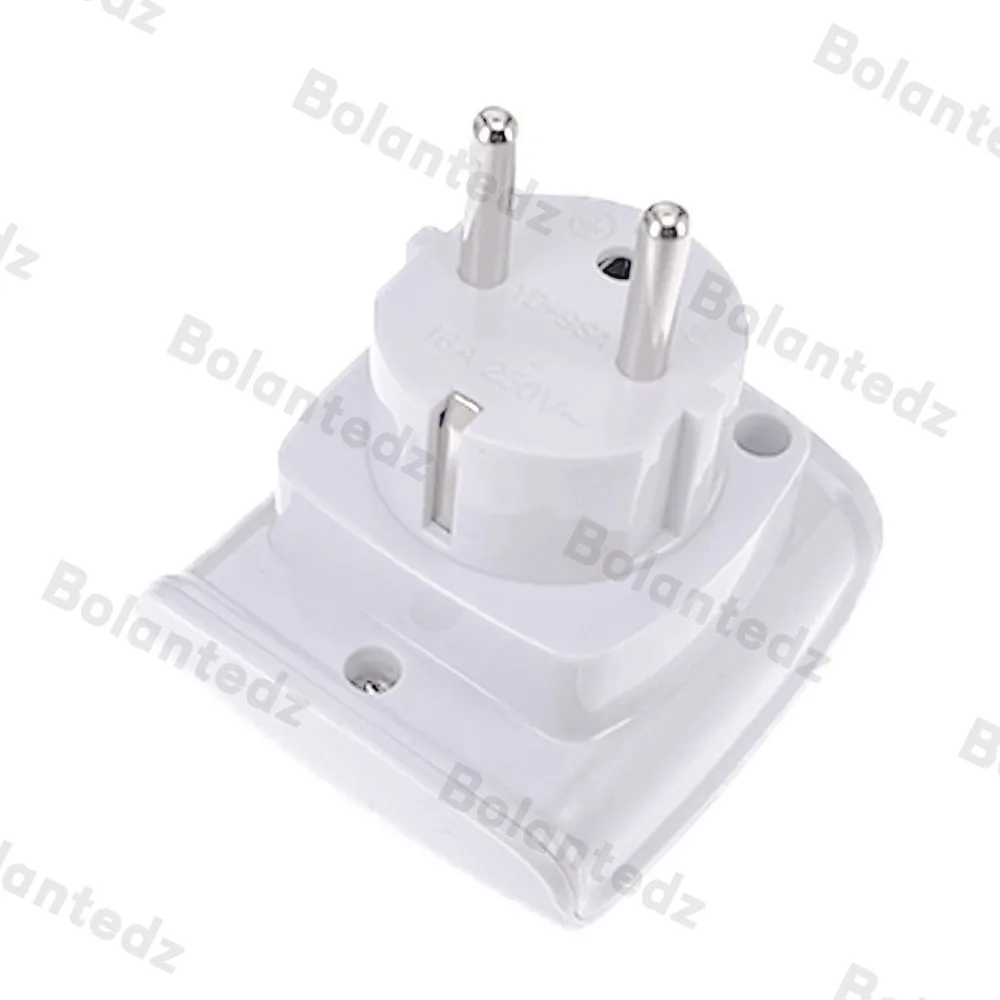 Plug Adapter Power Adapter EU Plug Adapter Large South African to EU 4.8mm pins Travel Adapter Converter 16A South Africa AC Power Outlet Socket Connector