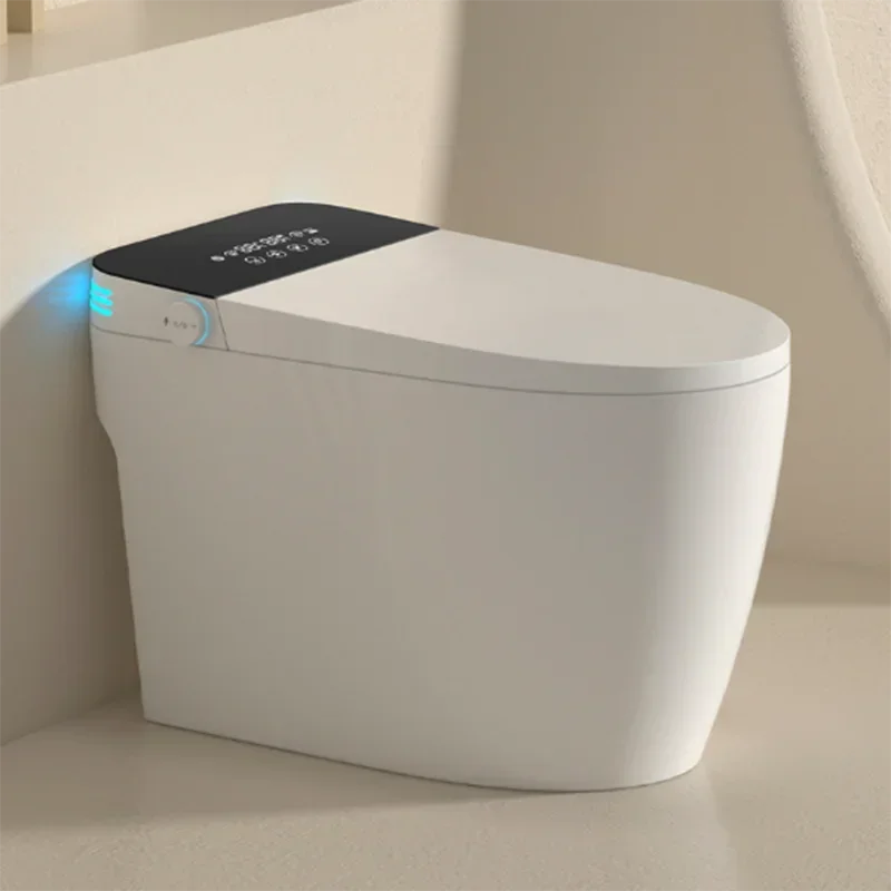 Ceramic Automatic Smart Toilet Bathroom Siphon Household Smart Toilet Minimalist Intelligentes Badezimmer Accessories