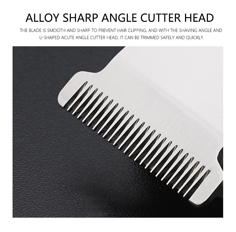 Máquina de Cortar Cabelo Elétrica Bateria Recarregável Men Shaver Profissional Aparador Barba T68 Display Lcd Usb 19 Computers & Electronics