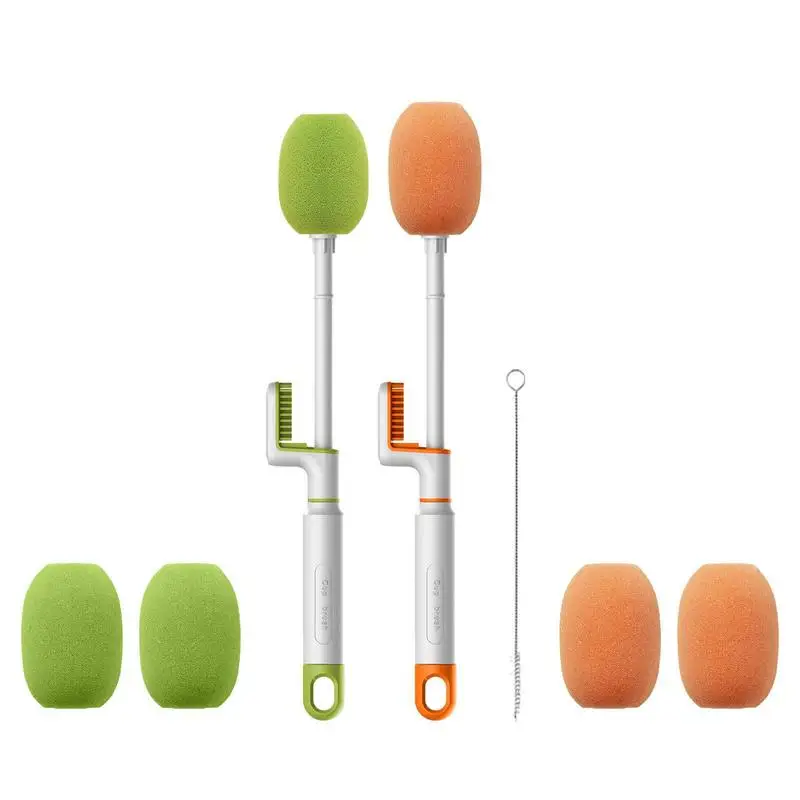 

Bottle Cleaning Brush High Quality 3 In 1 Baby Groove Cleaning Brushes Long Handle Crevice & Straw Cleaning Brushes For Home