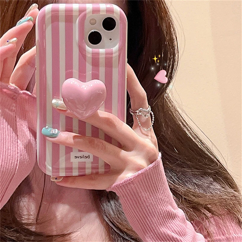 Pink Aesthetic Case Iphone Compatible With Clear IPhone 7/8/SE