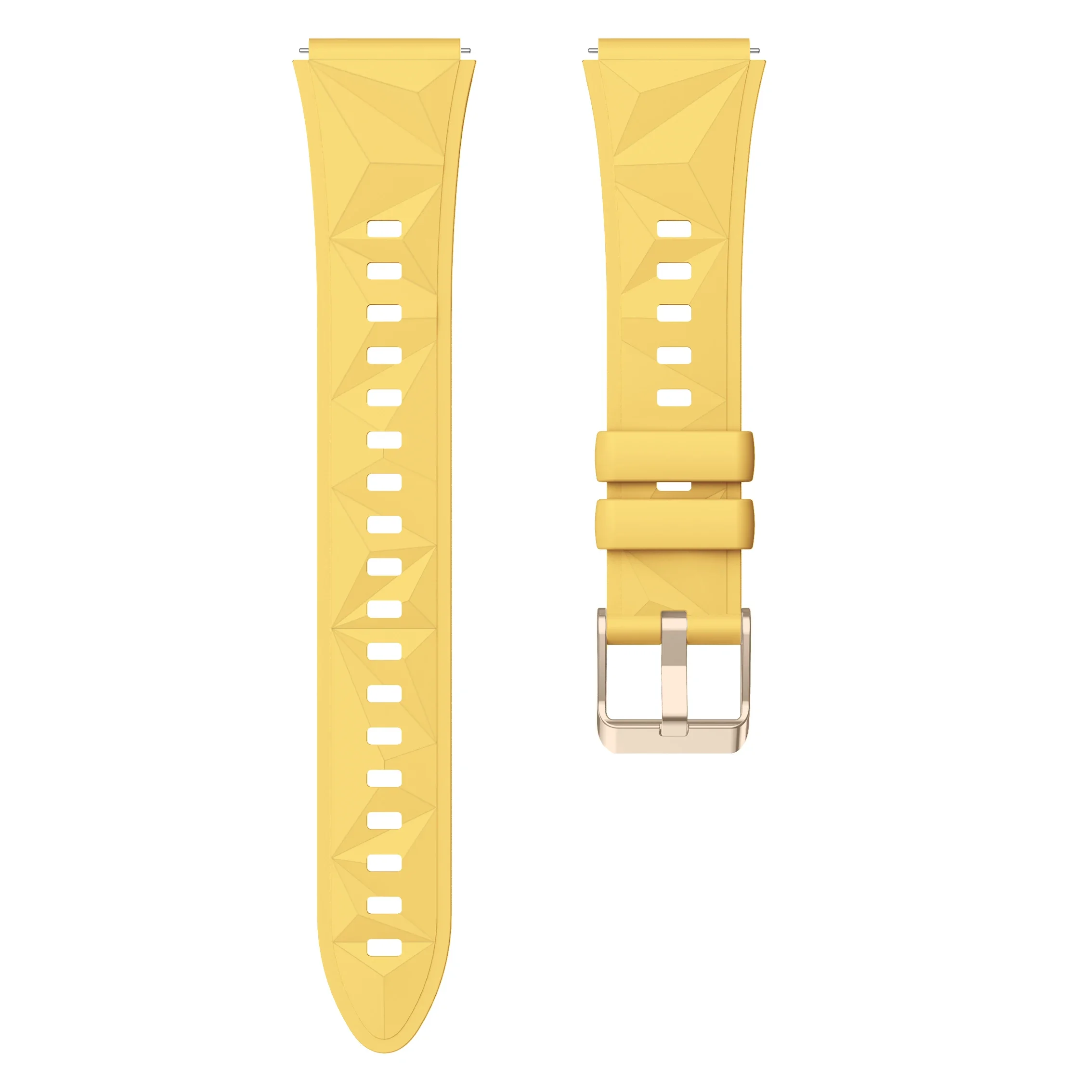 Elegant 18mm Rose Gold Buckle Watch Strap with Quick Release Mechanism