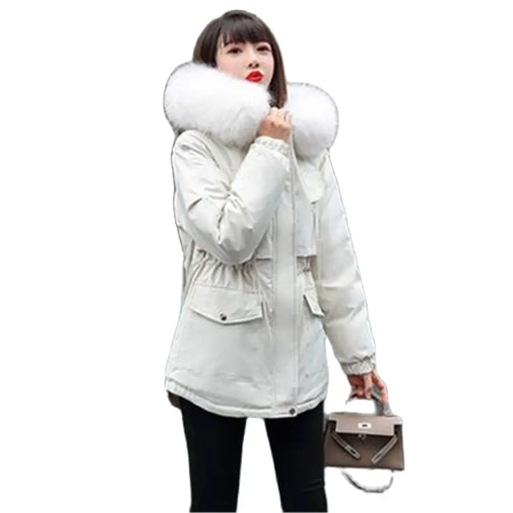 

Hot Sale 2024 New Cotton Thicken Warm Winter Jackets Outerwear Women Casual Parka Winter Clothes Fur Lining Hooded Parkas Mujer