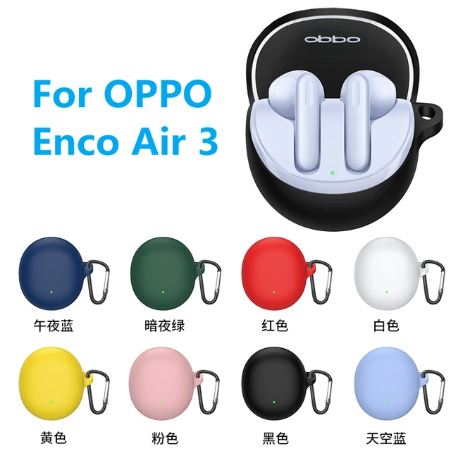 Funda de silicona para auriculares OPPO Enco Air2 Pro, funda protectora  suave para auriculares inalámbricos, Bluetooth, caja de carga con gancho -  AliExpress