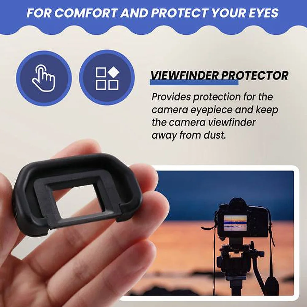 Camera Eyepiece Eyecup 18Mm Eb Replacement Viewfinder Protector Canon Eos 80D 70D 60D 77D 50D 5D 5D Mark Ii 6D 6D Mark Ii camera viewfinder accessories