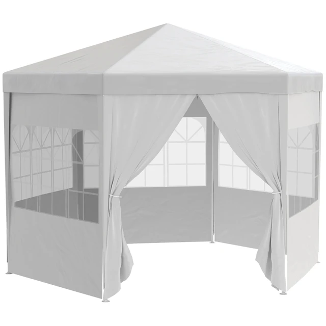 White pop up gazebo with sides cheap